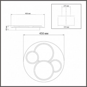 Потолочная люстра Sonex Pine 7734/60L в Белоярском (ХМАО) - beloiarskii.ok-mebel.com | фото 9