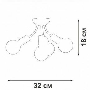 Потолочная люстра Vitaluce V3927 V3927-0/4PL в Белоярском (ХМАО) - beloiarskii.ok-mebel.com | фото 6