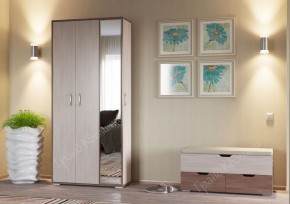 Прихожая ДОМИНО mini Бодега темный/светлый в Белоярском (ХМАО) - beloiarskii.ok-mebel.com | фото 2