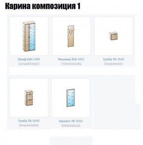 Прихожая Карина (модульная) в Белоярском (ХМАО) - beloiarskii.ok-mebel.com | фото 4