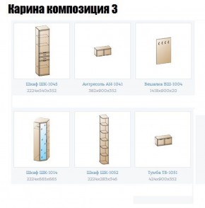 Прихожая Карина (модульная) в Белоярском (ХМАО) - beloiarskii.ok-mebel.com | фото 8