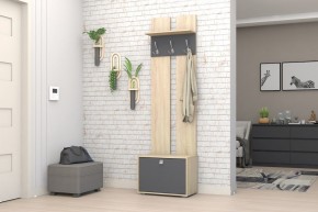 Прихожая Монако-2 (Дуб Сонома/Графит) в Белоярском (ХМАО) - beloiarskii.ok-mebel.com | фото 2