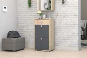 Прихожая Монако-2 (Дуб Сонома/Графит) в Белоярском (ХМАО) - beloiarskii.ok-mebel.com | фото 8