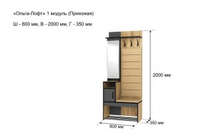 ОЛЬГА-ЛОФТ 1 Прихожая в Белоярском (ХМАО) - beloiarskii.ok-mebel.com | фото 4