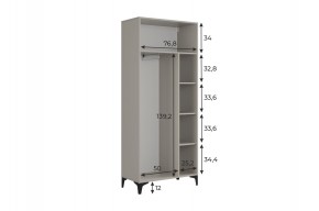 РИЧ Шкаф двухдверный в Белоярском (ХМАО) - beloiarskii.ok-mebel.com | фото 3