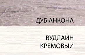 Шкаф 1DG, OLIVIA, цвет вудлайн крем/дуб анкона в Белоярском (ХМАО) - beloiarskii.ok-mebel.com | фото 3