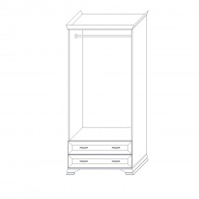 Шкаф 2-х дверный (корпус) Сиена в Белоярском (ХМАО) - beloiarskii.ok-mebel.com | фото 5