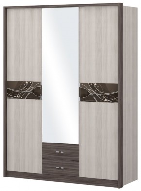 Шкаф 3-х дверный с зеркалом Шк68.2 МС Николь в Белоярском (ХМАО) - beloiarskii.ok-mebel.com | фото