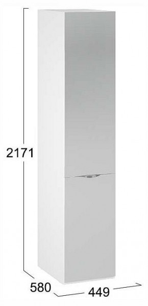 Шкаф для белья Глосс СМ-319.07.002 в Белоярском (ХМАО) - beloiarskii.ok-mebel.com | фото 4