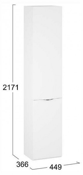 Шкаф для белья Глосс СМ-319.07.011 в Белоярском (ХМАО) - beloiarskii.ok-mebel.com | фото 4