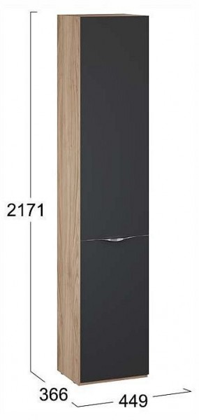 Шкаф для белья Глосс СМ-319.07.011 в Белоярском (ХМАО) - beloiarskii.ok-mebel.com | фото 4