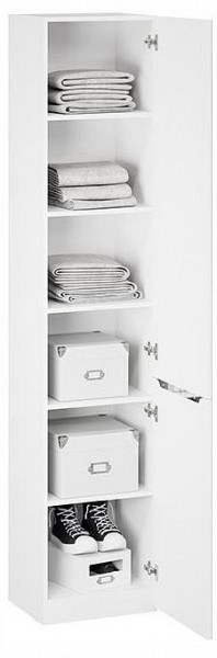 Шкаф для белья Глосс СМ-319.07.012 в Белоярском (ХМАО) - beloiarskii.ok-mebel.com | фото 3