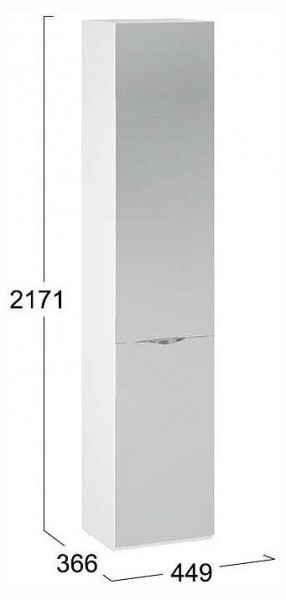 Шкаф для белья Глосс СМ-319.07.012 в Белоярском (ХМАО) - beloiarskii.ok-mebel.com | фото 4