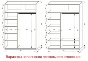 Шкаф-купе 1600 серии SOFT D1+D3+B2+PL1 (2 ящика+1штанга) профиль «Графит» в Белоярском (ХМАО) - beloiarskii.ok-mebel.com | фото 6