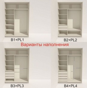 Шкаф-купе 1600 серии SOFT D8+D2+B2+PL4 (2 ящика+F обр.штанга) профиль «Графит» в Белоярском (ХМАО) - beloiarskii.ok-mebel.com | фото 6