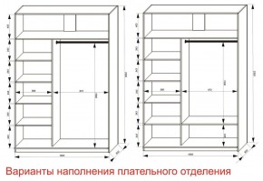 Шкаф-купе 1600 серии SOFT D8+D2+B2+PL4 (2 ящика+F обр.штанга) профиль «Графит» в Белоярском (ХМАО) - beloiarskii.ok-mebel.com | фото 7