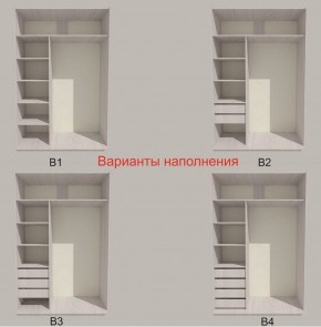 Шкаф-купе 1700 серии SILVER S4+S3Z+B2+PL1 (2 ящика+1 штанга) профиль «Серебро» в Белоярском (ХМАО) - beloiarskii.ok-mebel.com | фото 5