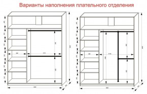 Шкаф-купе 1800 серии SOFT D1+D3+B2+PL1 (2 ящика+1штанга) профиль «Графит» в Белоярском (ХМАО) - beloiarskii.ok-mebel.com | фото 7