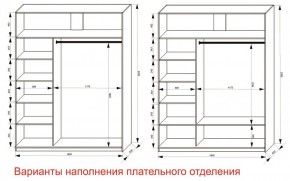 Шкаф-купе 1800 серии SOFT D6+D6+B2+PL3 (2 ящика+2штанги) профиль «Капучино» в Белоярском (ХМАО) - beloiarskii.ok-mebel.com | фото 7