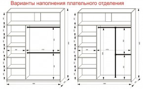 Шкаф-купе 1800 серии SOFT D8+D2+B2+PL4 (2 ящика+F обр.штанга) профиль «Графит» в Белоярском (ХМАО) - beloiarskii.ok-mebel.com | фото 8