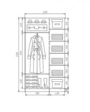 Шкаф-купе ХИТ 22-4-12-11 (420) в Белоярском (ХМАО) - beloiarskii.ok-mebel.com | фото 5