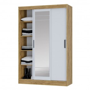 Шкаф-купе Тео ШКК-02 (крафт/белый) в Белоярском (ХМАО) - beloiarskii.ok-mebel.com | фото 4