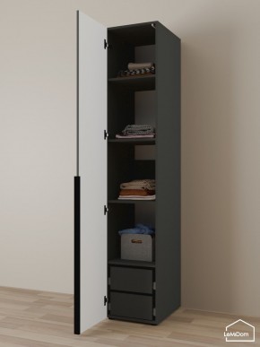 Шкаф Linnea MHR-1-4 2050х400х510 (Графит-М 11.1.25) в Белоярском (ХМАО) - beloiarskii.ok-mebel.com | фото 5