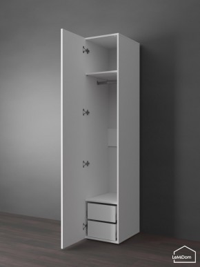 Шкаф Linnea MHR-1PO-3 2050х400х510 (Белый-М 11.1.2) в Белоярском (ХМАО) - beloiarskii.ok-mebel.com | фото 4