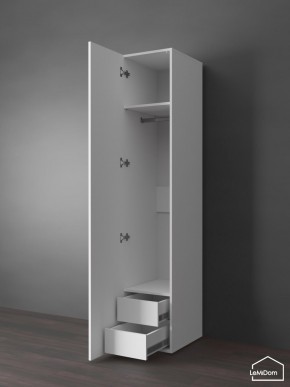 Шкаф Linnea MHR-1PO-3 2050х400х510 (Белый-М 11.1.2) в Белоярском (ХМАО) - beloiarskii.ok-mebel.com | фото 5