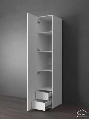 Шкаф Linnea MHR-1PO-4 2050х400х510 (Белый-М 11.1.1) в Белоярском (ХМАО) - beloiarskii.ok-mebel.com | фото 4