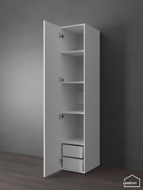Шкаф Linnea MHR-1PO-4 2050х400х510 (Белый-М 11.1.1) в Белоярском (ХМАО) - beloiarskii.ok-mebel.com | фото 5