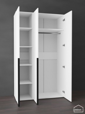 Шкаф Linnea MHR-3-1 2050х1200х510 (Белый-М 11.1.2) в Белоярском (ХМАО) - beloiarskii.ok-mebel.com | фото 4