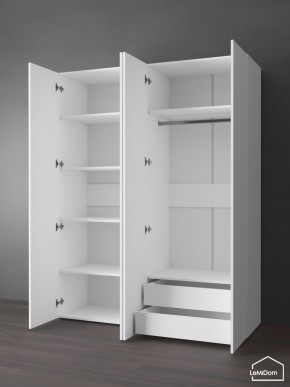 Шкаф Linnea MHR-4PO-2 2050х1600х510 (Белый-М 11.1.1) в Белоярском (ХМАО) - beloiarskii.ok-mebel.com | фото 6