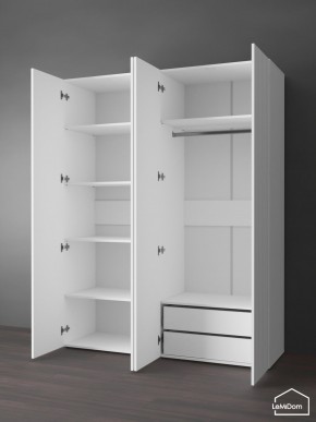 Шкаф Linnea MHR-4PO-2 2050х1600х510 (Белый-М 11.1.2) в Белоярском (ХМАО) - beloiarskii.ok-mebel.com | фото 5