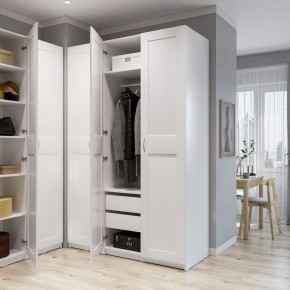 Шкаф МАКС однодверный, цвет белый в Белоярском (ХМАО) - beloiarskii.ok-mebel.com | фото 4