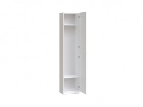 Шкаф МАКС однодверный узкий, цвет белый в Белоярском (ХМАО) - beloiarskii.ok-mebel.com | фото 2
