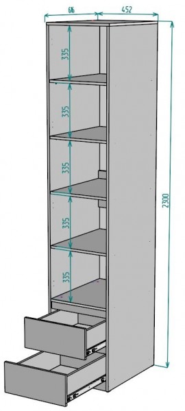 Шкаф Мальта H168 в Белоярском (ХМАО) - beloiarskii.ok-mebel.com | фото 2