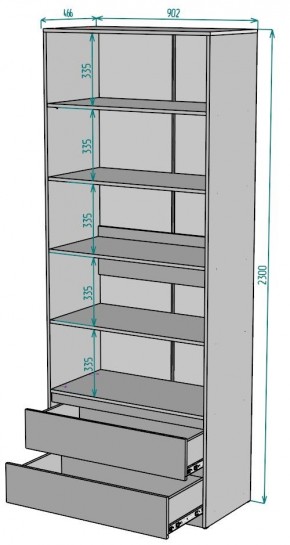 Шкаф Мальта H185 в Белоярском (ХМАО) - beloiarskii.ok-mebel.com | фото 2