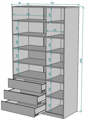 Шкаф Мальта H211 в Белоярском (ХМАО) - beloiarskii.ok-mebel.com | фото 2