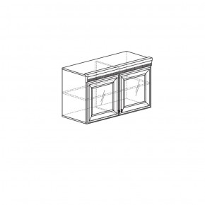 Шкаф навесной №480 Марлен Кремовый белый в Белоярском (ХМАО) - beloiarskii.ok-mebel.com | фото 2