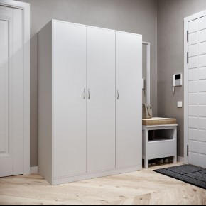 Шкаф ОРИОН трехдверный, цвет белый в Белоярском (ХМАО) - beloiarskii.ok-mebel.com | фото 2