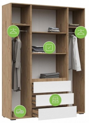 Шкаф платяной Элла в Белоярском (ХМАО) - beloiarskii.ok-mebel.com | фото 4