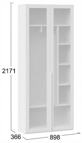 Шкаф платяной Порто СМ-393.07.226 в Белоярском (ХМАО) - beloiarskii.ok-mebel.com | фото 4