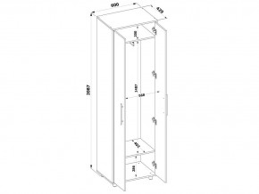 Шкаф платяной ШО-1 в Белоярском (ХМАО) - beloiarskii.ok-mebel.com | фото 3