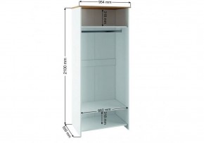 Шкаф платяной Теодора в Белоярском (ХМАО) - beloiarskii.ok-mebel.com | фото 3