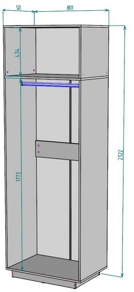 Шкаф "Аврора (H37)" в Белоярском (ХМАО) - beloiarskii.ok-mebel.com | фото 2