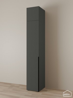 Шкаф с антресолью Linnea MHR-1A-1 2450х400х510 (Графит-М 11.1.25) в Белоярском (ХМАО) - beloiarskii.ok-mebel.com | фото