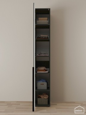 Шкаф с антресолью Linnea MHR-1A-2 2450х400х510 (Графит-М 11.1.25) в Белоярском (ХМАО) - beloiarskii.ok-mebel.com | фото 4