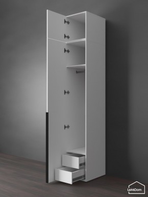 Шкаф с антресолью Linnea MHR-1A-3 2450х400х510 (Белый-М 11.1.1) в Белоярском (ХМАО) - beloiarskii.ok-mebel.com | фото 6