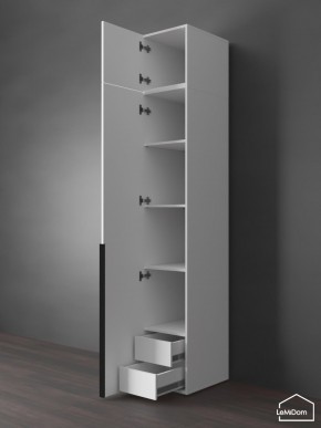 Шкаф с антресолью Linnea MHR-1A-4 2450х400х510 (Белый-М 11.1.2) в Белоярском (ХМАО) - beloiarskii.ok-mebel.com | фото 5